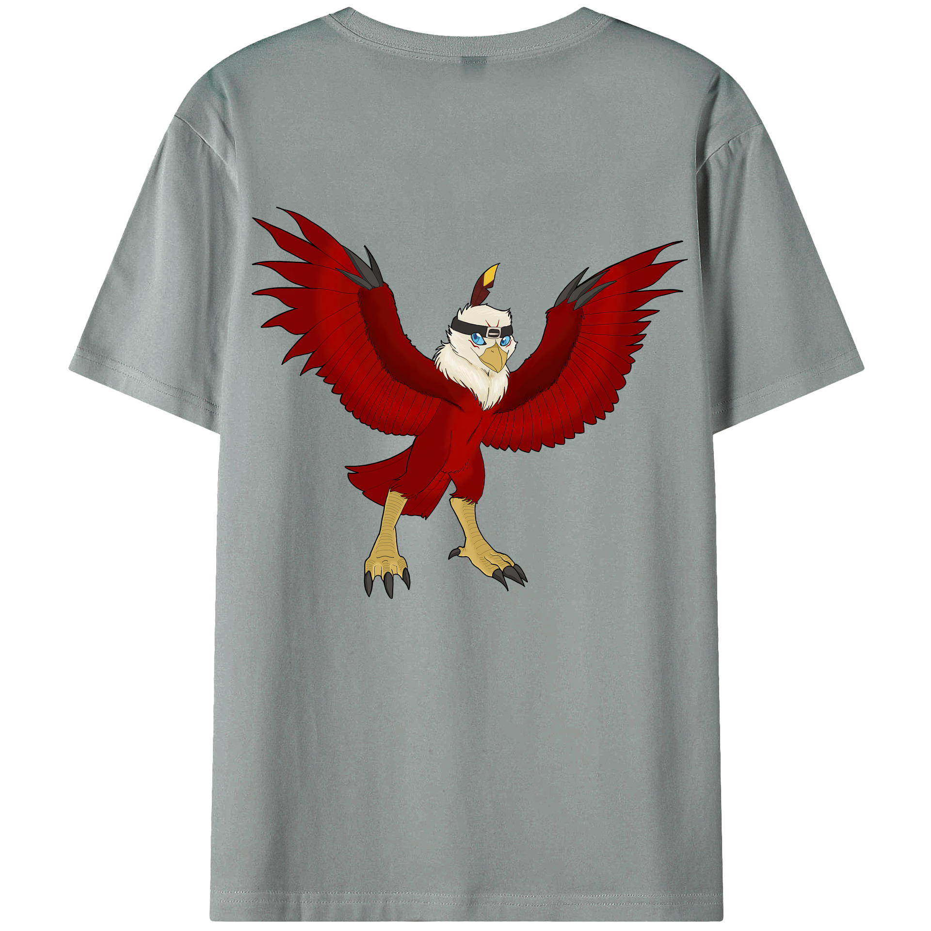 （画像用） Digimon デジタルモンスター/デジモン 綿100％ メンズ半袖Tシャツ（バックプリント） 通気性